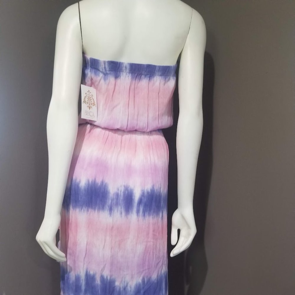 Becca Free Bird Tie-Dyed Dress Swim Coverup- Orchid Size Small - Picture 7 of 11